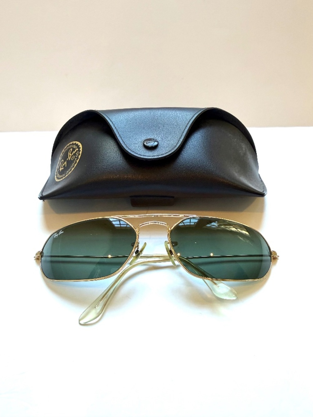 *RARE* Vintage Ray Ban W1959 Fugitives Modified Aviator Sunglasses G-15 Lens